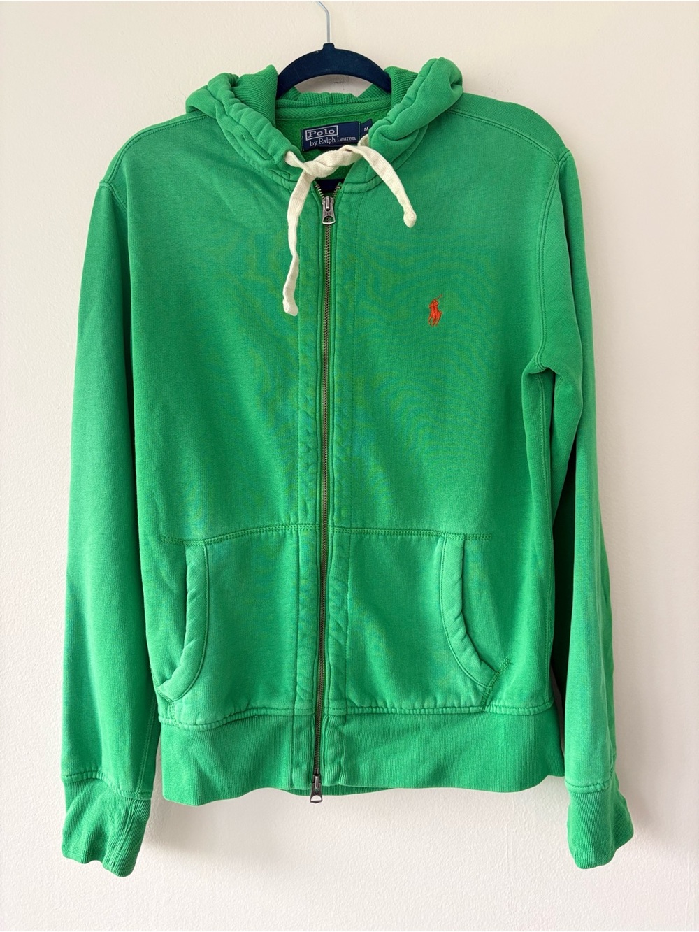 Polo Ralph Lauren Green Full Zip Hoodie Sweatshirt Medium